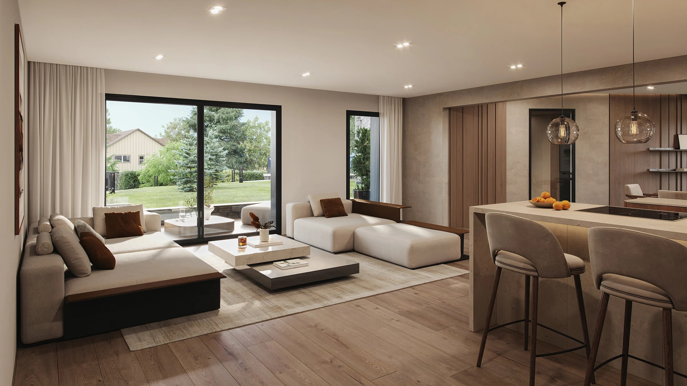 Rendu de l'appartement A02, T4 de 116 m²