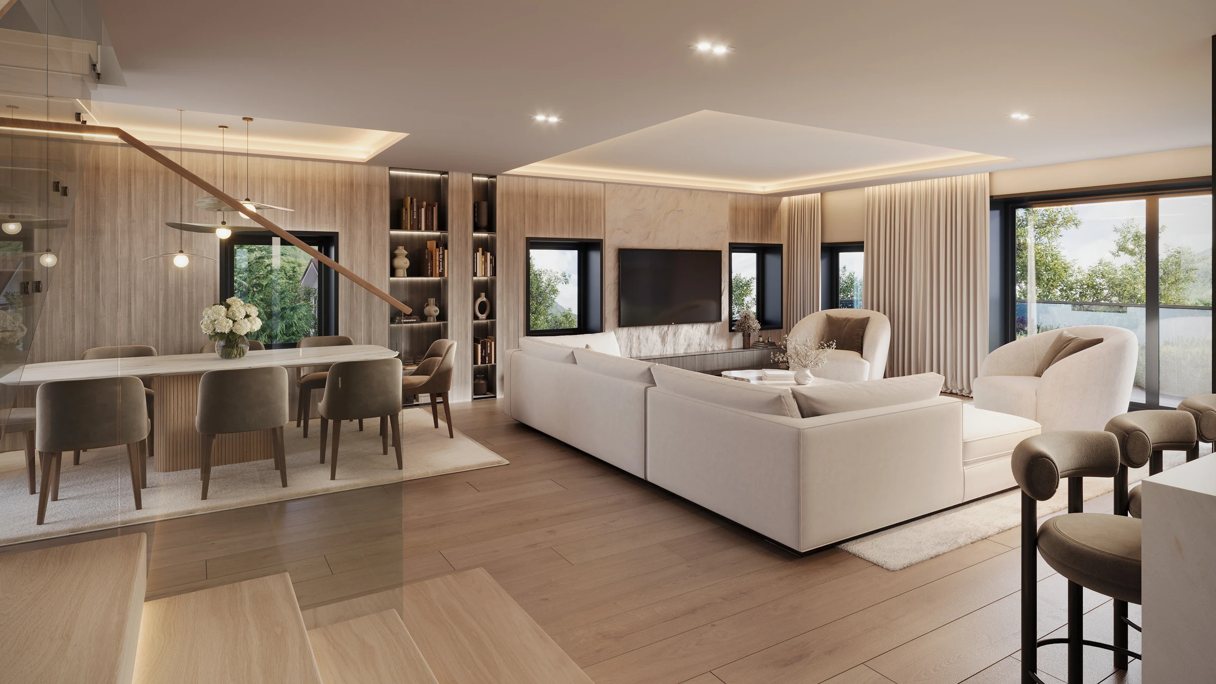 A12 — Le Duplex, Pièce de vie · séjour et table à manger